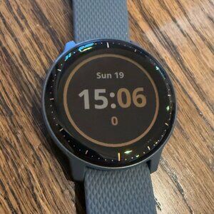 Garmin Vivoactive 3 Music - Blue with Rose Gold Hardware